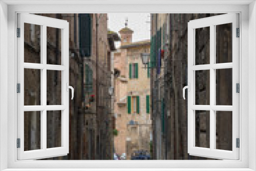 Fototapeta Naklejka Na Ścianę Okno 3D - A view of Siena Italy
