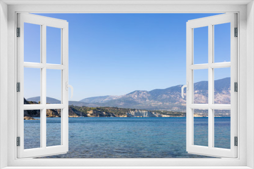 Fototapeta Naklejka Na Ścianę Okno 3D - Coastline view of Kefalonia, Greece