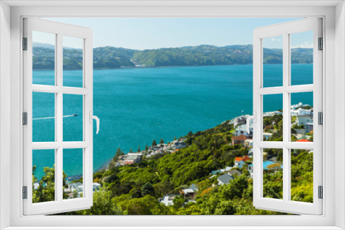 Fototapeta Naklejka Na Ścianę Okno 3D - ニュージーランド　ウェリントンのマウント・ビクトリアからの風景
