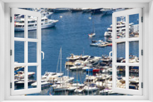 Fototapeta Naklejka Na Ścianę Okno 3D - Yachts in Monaco harbor