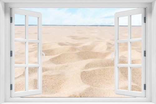 Fototapeta Naklejka Na Ścianę Okno 3D - Sand of the baltic beach - very close up picture.