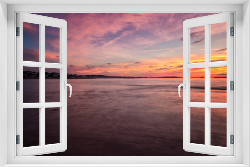 Fototapeta Naklejka Na Ścianę Okno 3D - A Beautiful Sunset in Gloucester Massachusetts