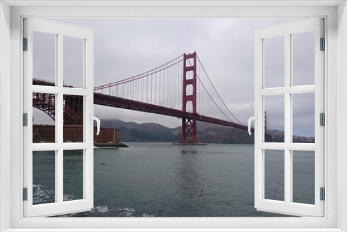 Fototapeta Naklejka Na Ścianę Okno 3D - San Francisco bridge