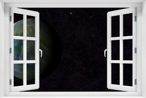 Fototapeta Naklejka Na Ścianę Okno 3D - planet in deep space