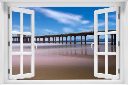 Fototapeta Naklejka Na Ścianę Okno 3D - Manhattan Beach Pier, California. Long Exposure.