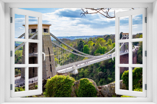 Fototapeta Naklejka Na Ścianę Okno 3D - Clifton suspension bridge, Bristol, UK