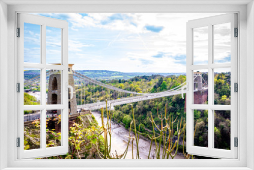 Fototapeta Naklejka Na Ścianę Okno 3D - Clifton suspension bridge, Bristol, UK