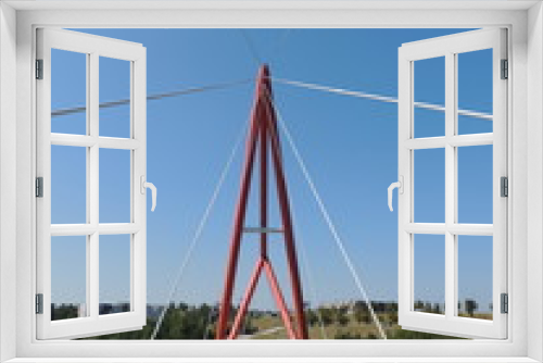 Fototapeta Naklejka Na Ścianę Okno 3D - The bridge in the park
