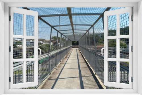 Fototapeta Naklejka Na Ścianę Okno 3D - Grid overpass