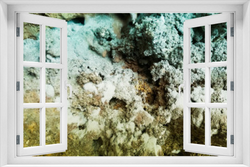 Fototapeta Naklejka Na Ścianę Okno 3D - formaciones geológicas en una gruta 