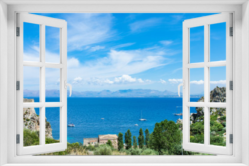 Fototapeta Naklejka Na Ścianę Okno 3D - Faraglioni di Scopello, Sicily, Italy.