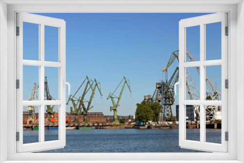 Fototapeta Naklejka Na Ścianę Okno 3D - Shipyard