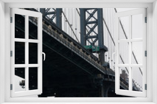 Fototapeta Naklejka Na Ścianę Okno 3D - bridge in new york