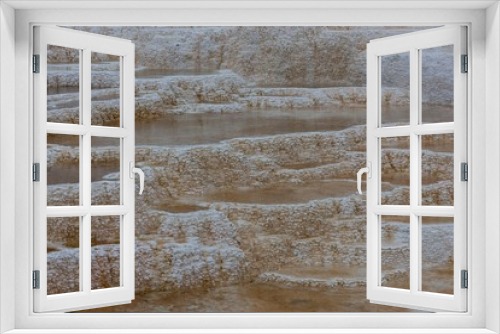 Fototapeta Naklejka Na Ścianę Okno 3D - Palette Hot Springs in Yellowstone