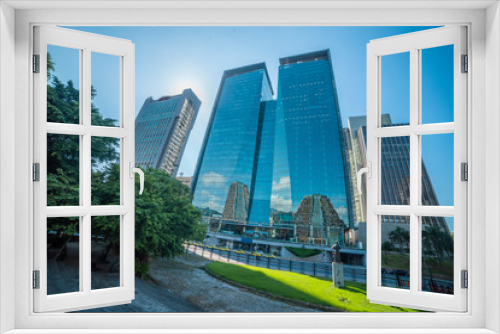 Fototapeta Naklejka Na Ścianę Okno 3D - Financial center of Rio de Janeiro