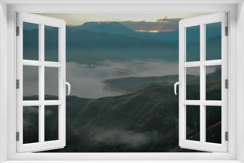 Fototapeta Naklejka Na Ścianę Okno 3D - Mountain Dawn