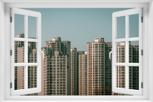 Fototapeta Naklejka Na Ścianę Okno 3D - modern buildings in Seoul, South Korea