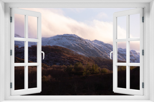 Fototapeta Naklejka Na Ścianę Okno 3D - Mountains near Morar in Scotland