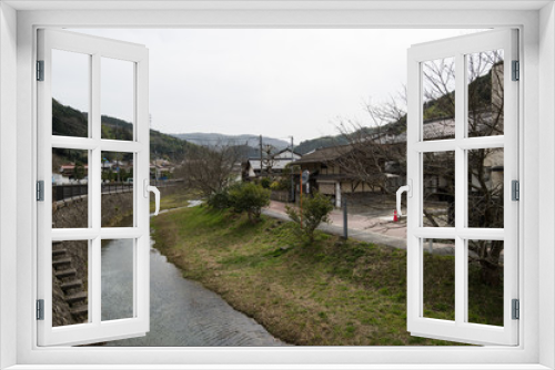 Fototapeta Naklejka Na Ścianę Okno 3D - 島根県出雲　玉作湯神社の近くの風景