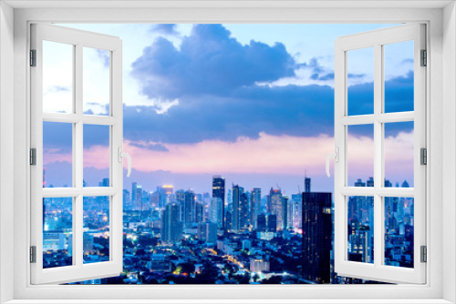 Fototapeta Naklejka Na Ścianę Okno 3D - city space