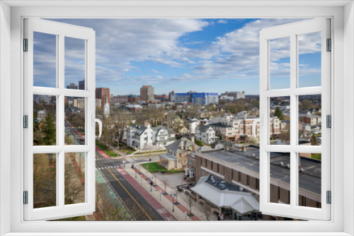 Fototapeta Naklejka Na Ścianę Okno 3D - Empty Rutgers University During Coronavirus Pandemic 