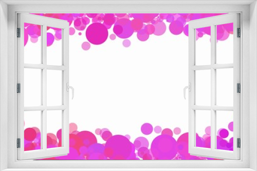 Fototapeta Naklejka Na Ścianę Okno 3D - Colorful dot background frame illustration for card design