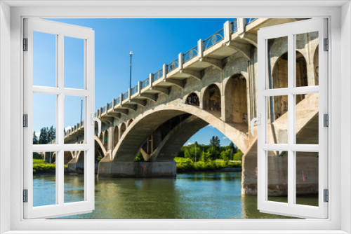 Fototapeta Naklejka Na Ścianę Okno 3D - Arches of a Concrete Bridge
