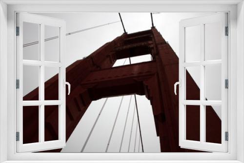 Fototapeta Naklejka Na Ścianę Okno 3D - San Francisco, California / USA - August 28, 2015: Particular of Golden gate Bridge, San Francisco, California, USA