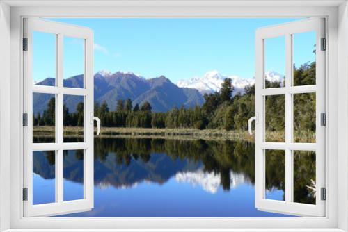 Fototapeta Naklejka Na Ścianę Okno 3D - Lake Matheson South Island New Zealand