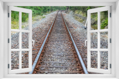 Fototapeta Naklejka Na Ścianę Okno 3D - train tracks