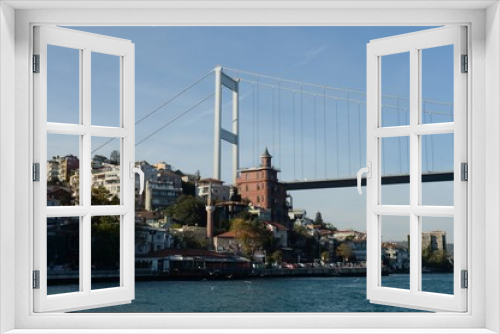 Fototapeta Naklejka Na Ścianę Okno 3D - Fatih Sultan Mehmet Bridge over Bosporus Strait, Istanbul, Turkey