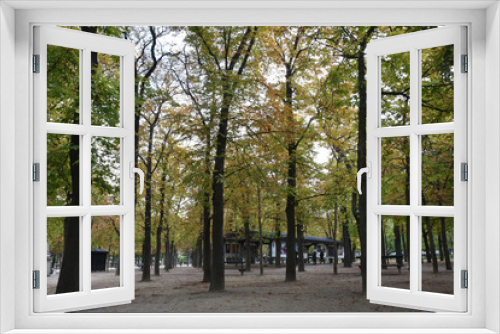Fototapeta Naklejka Na Ścianę Okno 3D - Jardin du Luxembourg en automne à Paris, France