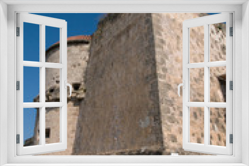Fototapeta Naklejka Na Ścianę Okno 3D - Sardinia, Italy, Alghero: ramparts of the old town