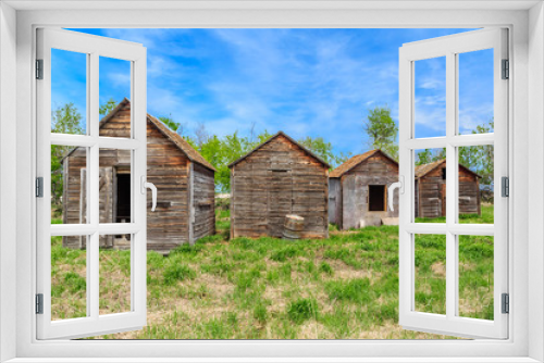Fototapeta Naklejka Na Ścianę Okno 3D - Old Abandoned Farm Building