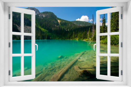 Fototapeta Naklejka Na Ścianę Okno 3D - Turquoise Joffre lakes near Whistler, Canada