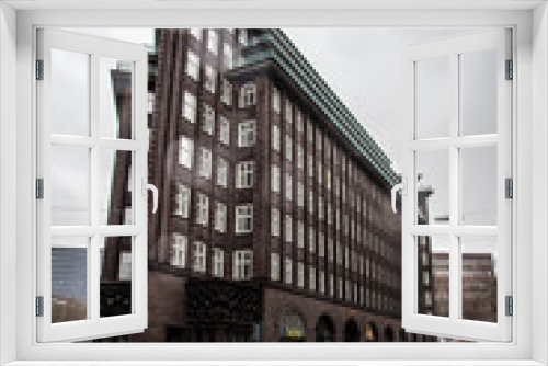 Fototapeta Naklejka Na Ścianę Okno 3D - Rainy Hamburg