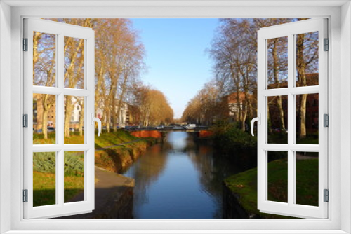 Fototapeta Naklejka Na Ścianę Okno 3D - Canal du Midi, Toulouse, Occitanie
