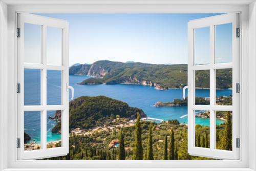 Fototapeta Naklejka Na Ścianę Okno 3D - Kerkyra Corfu landscape of Ioniann sea.