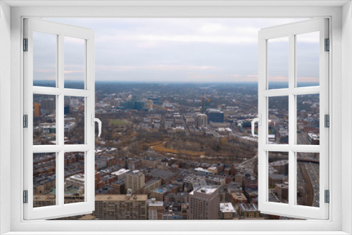 Fototapeta Naklejka Na Ścianę Okno 3D - Aerial view over the city of Boston