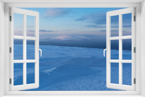 Fototapeta Naklejka Na Ścianę Okno 3D - Snow on Manpupuner plateau, Russia