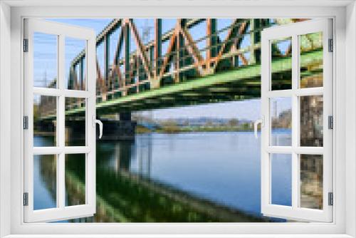 Fototapeta Naklejka Na Ścianę Okno 3D - Ehemalige Eisenbahnbrücke über die Ruhr in Bochum Dahlhausen