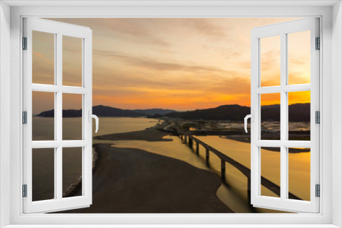 Fototapeta Naklejka Na Ścianę Okno 3D - ｄ：海と川の