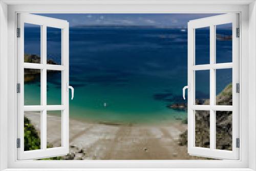Fototapeta Naklejka Na Ścianę Okno 3D - The Channel Islands in summer with good weather and greenery