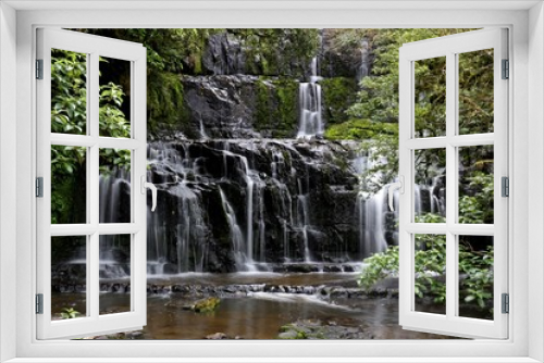 Fototapeta Naklejka Na Ścianę Okno 3D - Purakaunui Falls