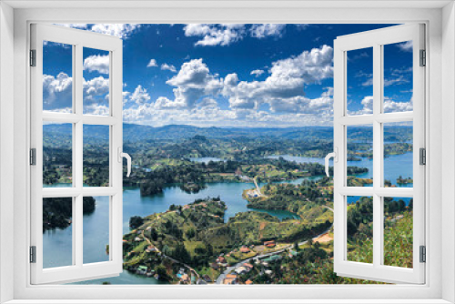 Fototapeta Naklejka Na Ścianę Okno 3D - Guatape, Colombia Lookout 