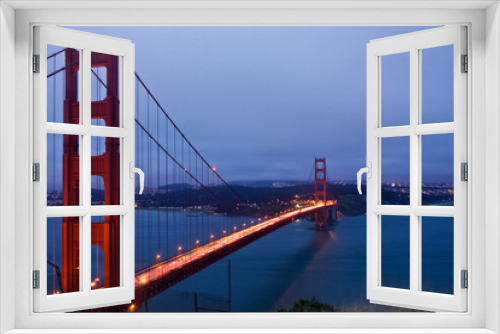 Fototapeta Naklejka Na Ścianę Okno 3D - San Francisco and the Golden Gate Bridge