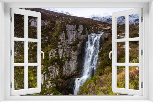 Fototapeta Naklejka Na Ścianę Okno 3D - Beautiful waterfall in a mountains
