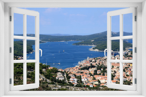 Fototapeta Naklejka Na Ścianę Okno 3D - wide view over Mali Losinj, Croatia
