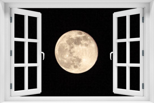 Fototapeta Naklejka Na Ścianę Okno 3D - Super Moon 2020