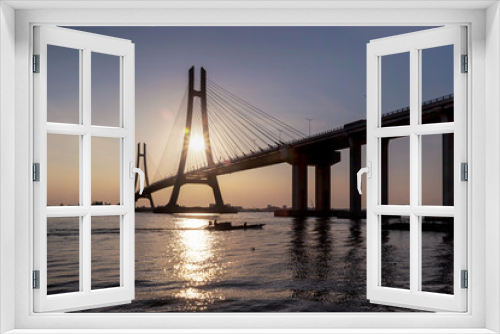 Fototapeta Naklejka Na Ścianę Okno 3D - Vam Cong Bridge in the afternoon